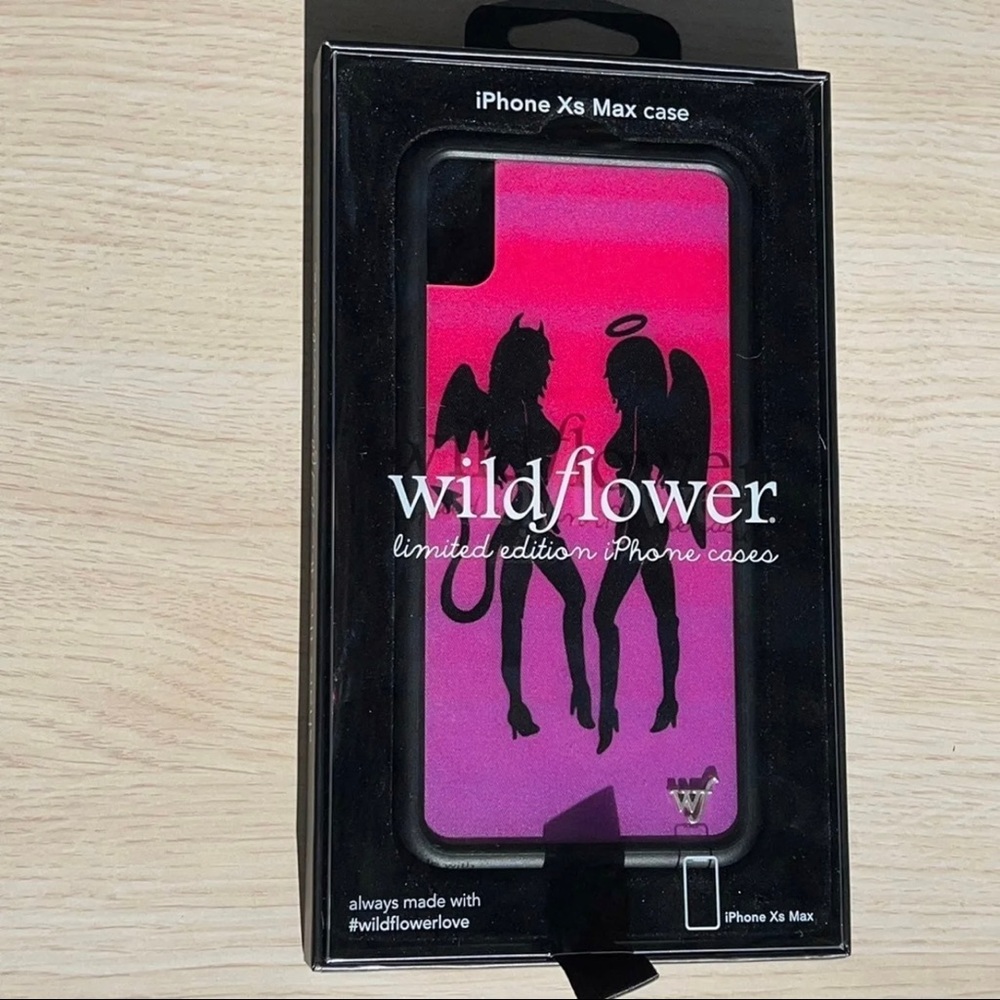 Devil Angel Wildflower Case for iPhone XS Max